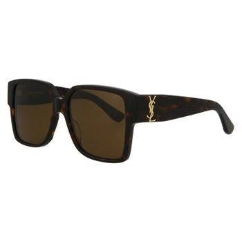 saint laurent slm9 shiny dark havana brown sunglasses|eve saint laurent sunglasses.